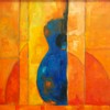 Blue Guitar with Oranges